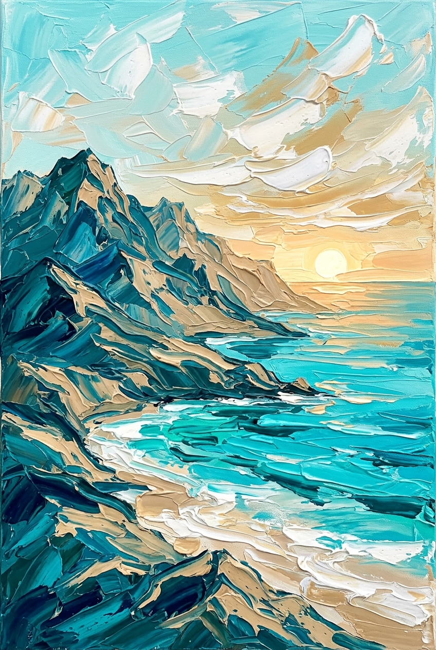 Vibrant Brushwork sample