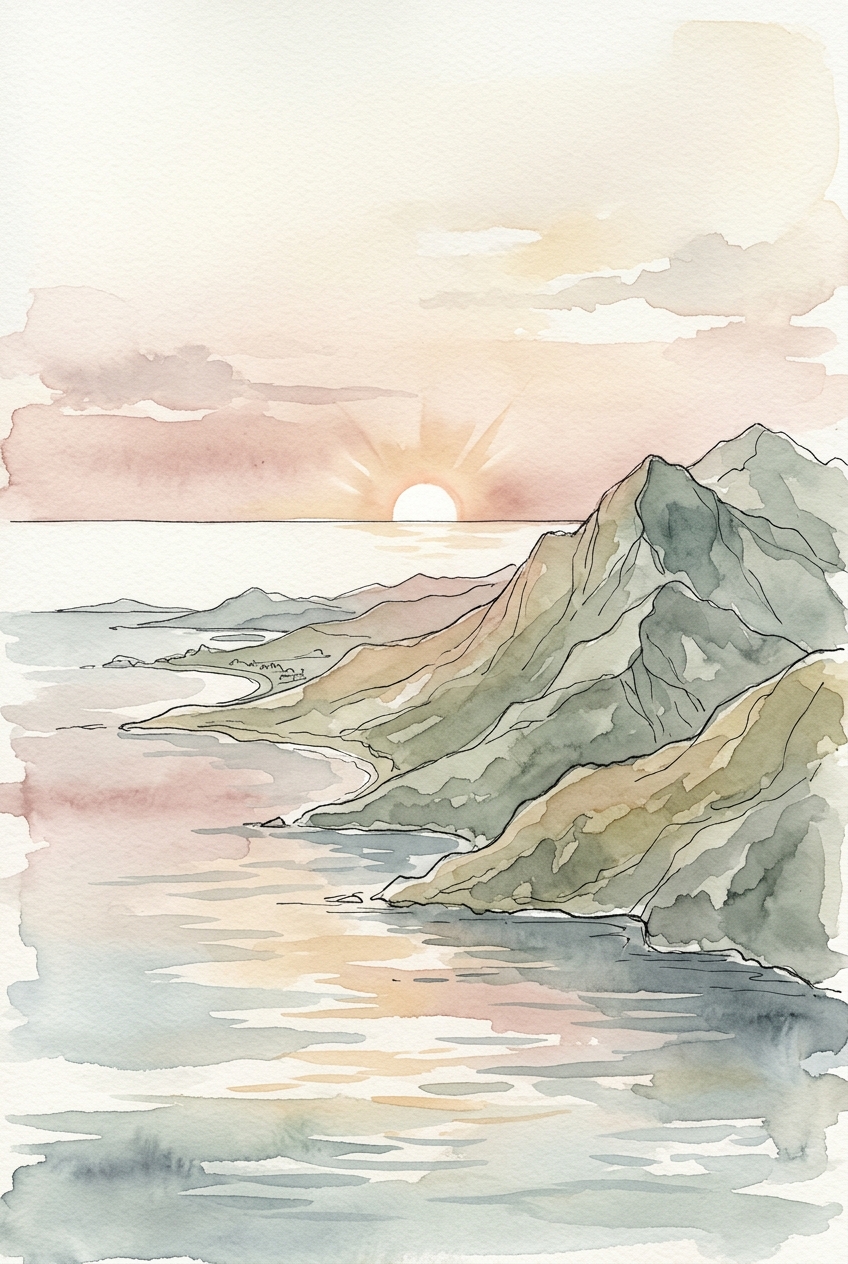 Watercolor & Ink sample